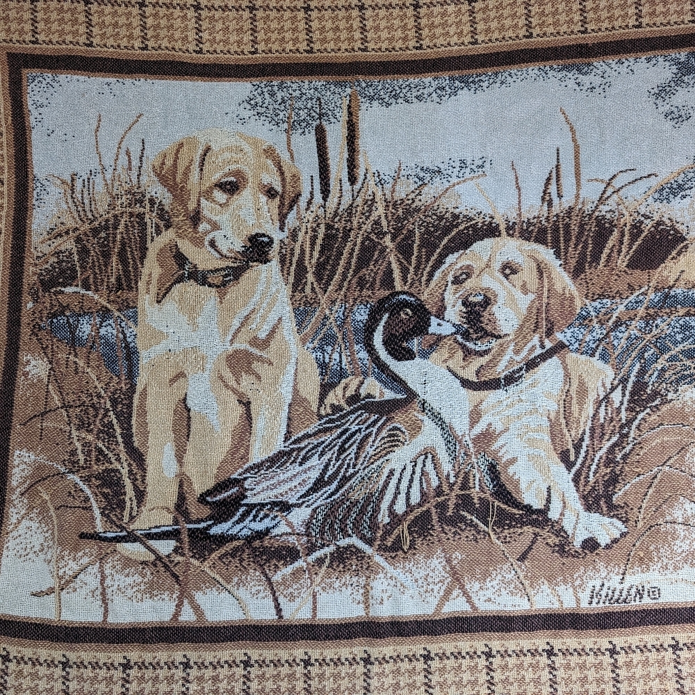 Ducks Unlimited Blanket yellow labs